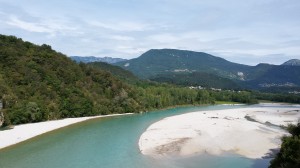 il Tagliamento dal ponte di Pinzano